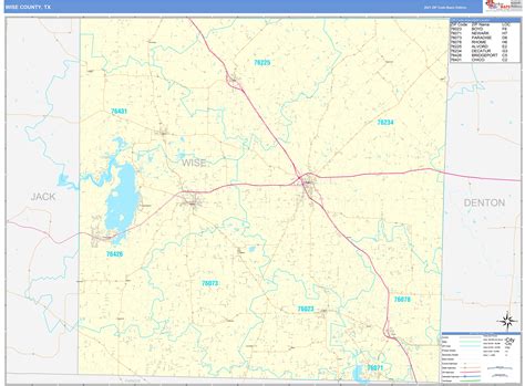 Wise County Texas Road Map