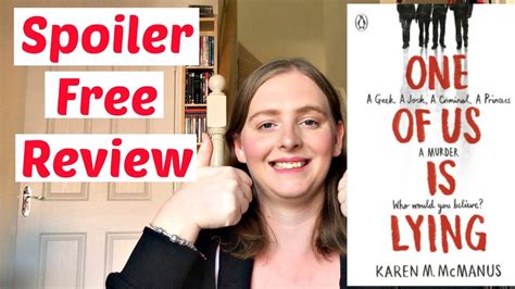 Book Review | One of Us Is Lying | By Karen M. McManus | Spoiler Free - YouTube