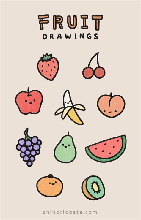 Food Drawing Easy Cute Food Drawings Small Drawings M - vrogue.co