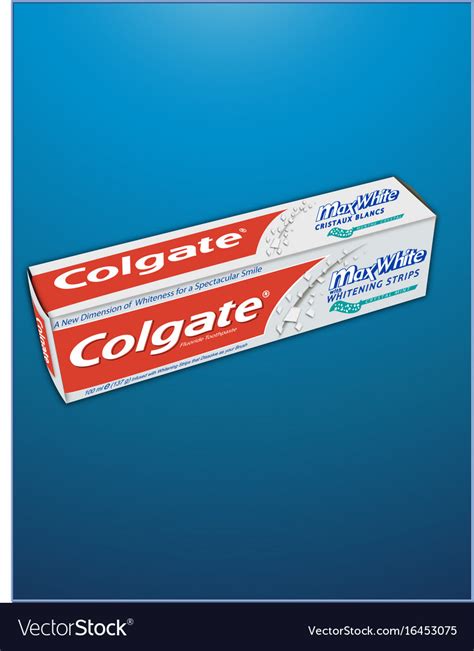 Colgate toothpaste design Royalty Free Vector Image