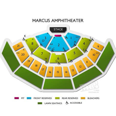 Marcus Amphitheater Tickets - Marcus Amphitheater Information - Marcus Amphitheater Seating Chart