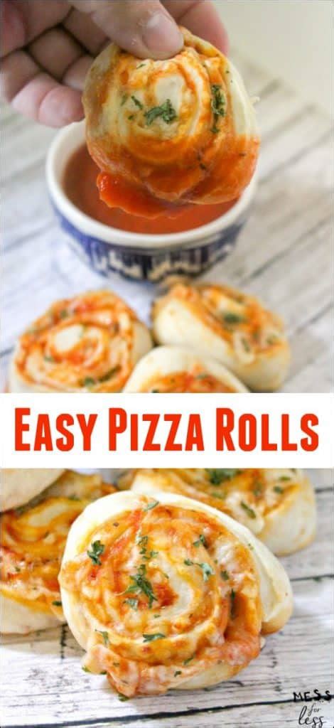 Homemade Pizza Rolls - Mess for Less