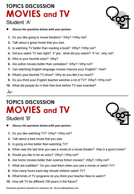 Discussing Movies (or Films) :) | Learn english, Speaking activities english, English ...