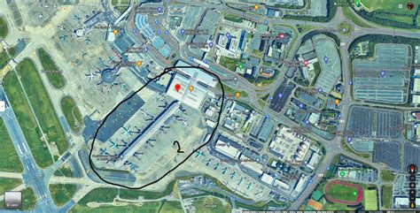 Terminal 2 map of Dublin Airport code DUB