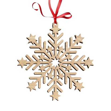 Laser Cut Star Christmas Snowflake Ornament CDR DXF SVG File Free ...