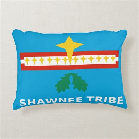 Shawnee Tribe Flag Decorative Pillow | Zazzle