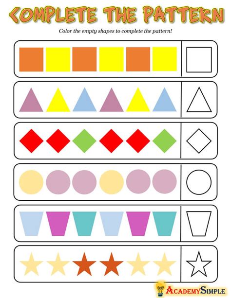 Complete the Pattern #3 - Academy Simple