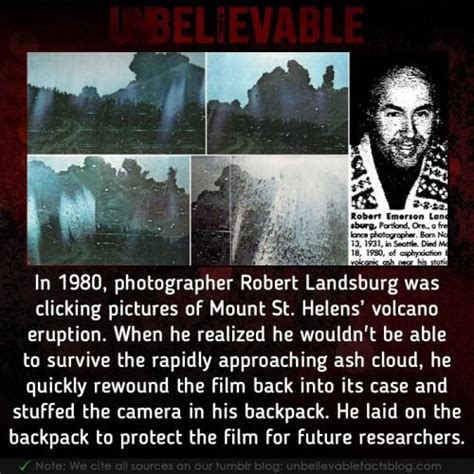 In 1980, photographer Robert Landsburg was clicking pictures of Mount ...