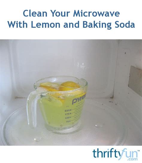 Use Lemon and Baking Soda for Cleaning Your Microwave | ThriftyFun