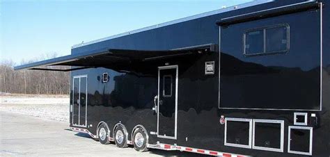 46 ft Black Living Quarters Race Custom Trailer | MO Great Dane trailers