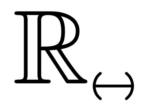 How can I type the symbol for usual topology $R_{(-)}$ in LaTex?