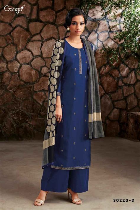 Ganga Mahonia 220 Silk Salwar Suits Fancy Ladies Collection