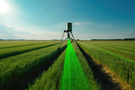 Premium AI Image | Laser Scarecrow Technology for Prevention of Bird ...