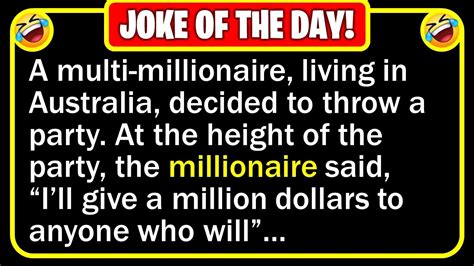 🤣 BEST JOKE OF THE DAY! - A multi-millionaire decided to throw a party... | Funny Daily Jokes ...