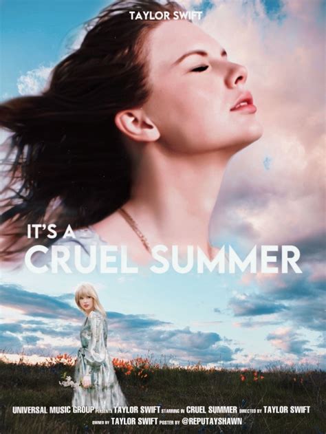 Taylor Swift Cruel Summer movie poster in 2022 | Taylor swift posters ...