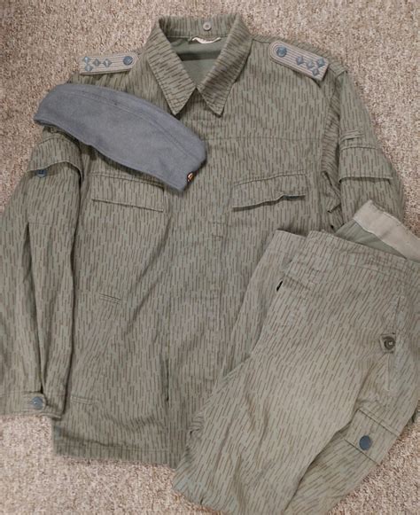 Both of my east German Strichtarn uniforms. : r/Militariacollecting