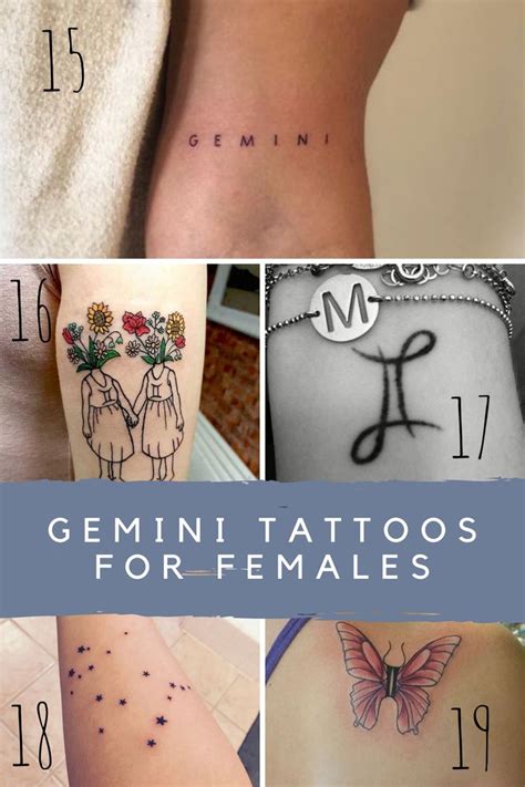 Gemini Twins Tattoo Ideas