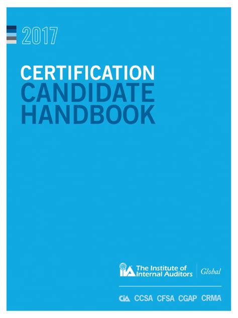 IIA CIA Certification Candidate Handbook | PDF | Internal Audit ...