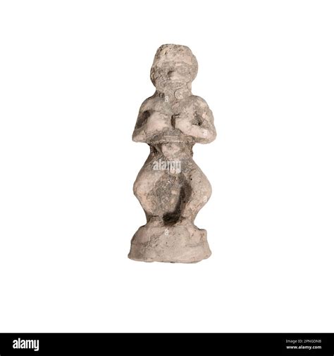 A clay figurine of Humbaba the Assyrian guardian of the Cedar Forest 2nd millennium BCE Stock ...