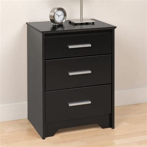 Coal Harbor 3 Drawer Tall Nightstand - Black - Modern - Nightstands And Bedside Tables - by ...