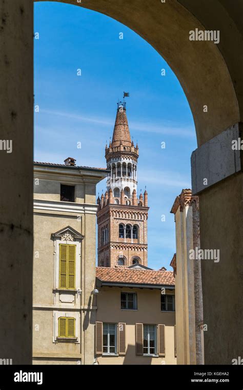 Tower of the cathedral in Crema Italy Stock Photo - Alamy