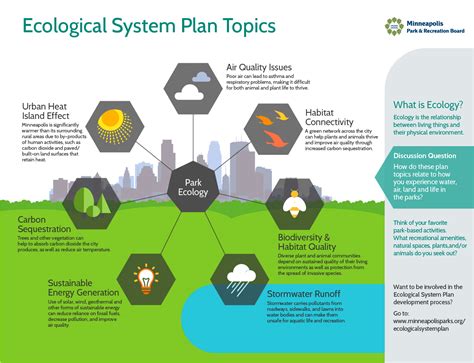 Minneapolis Parks Ecological System Plan Topics Infographic - Smart Hive