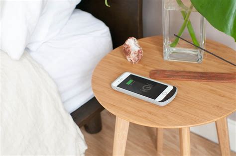 Product Of The Week: A Beautiful Bamboo Side Table With Wireless Phone ...