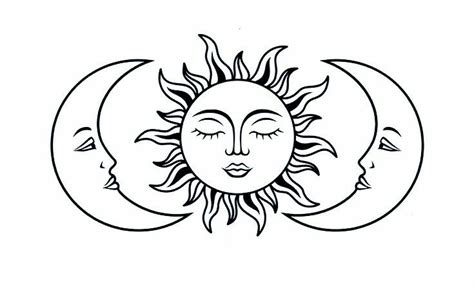 39 Awesome Sun And Moon Drawings Images Desenhos De T - vrogue.co