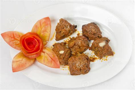 Beef Tikka kabab Restaurant style. 22512418 Stock Photo at Vecteezy