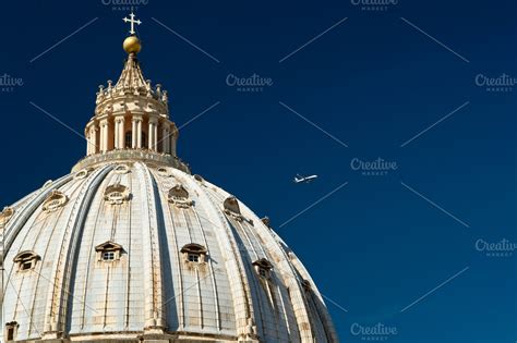 St. Peter's Basilica dome | High-Quality Architecture Stock Photos ~ Creative Market