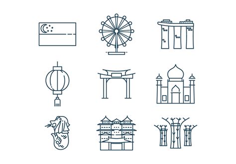 Free Singapore Icon Vector 123738 Vector Art at Vecteezy