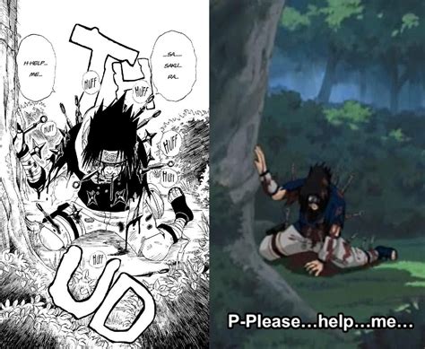 Some differences between Manga and Anime : r/Naruto