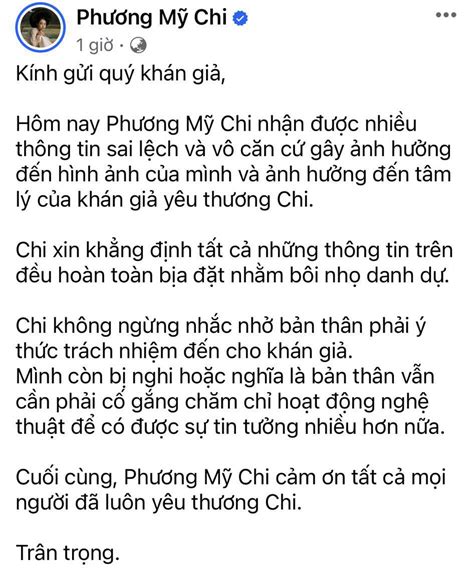 Phương Mỹ Chi lên tiếng, phủ nhận nghi vấn lộ clip nhạy cảm