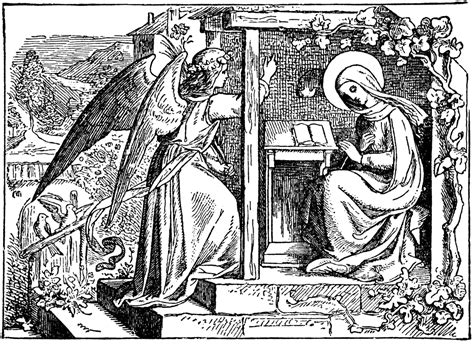 The Annunciation: The Angel Gabriel Appears to the Virgin Mary | ClipArt ETC