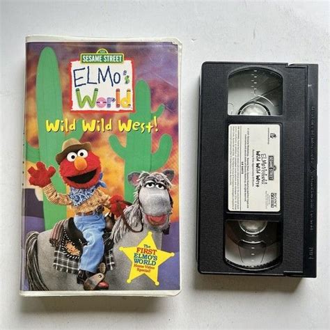 Sesame Street Elmo’s World Wild Wild West! VHS Video Tape 2001 ABC 123 ...