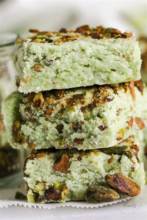 Pistachio Shortbread Cookies (with Pistachio pudding mix!) - Our Zesty Life