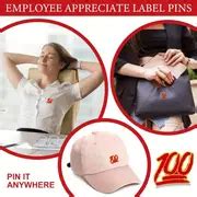 12 24pcs Red Enamel Lapel Pins Perfect For Staff Appreciation Student Rewards Classroom ...