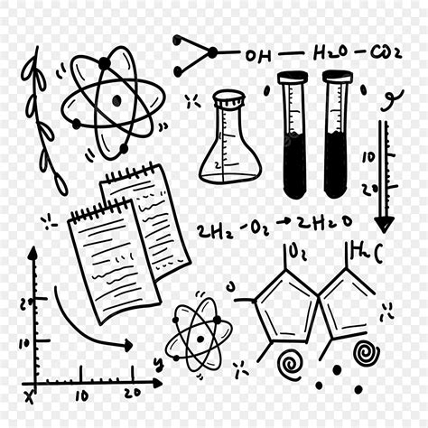 Chemical Reactions Clipart Black And White