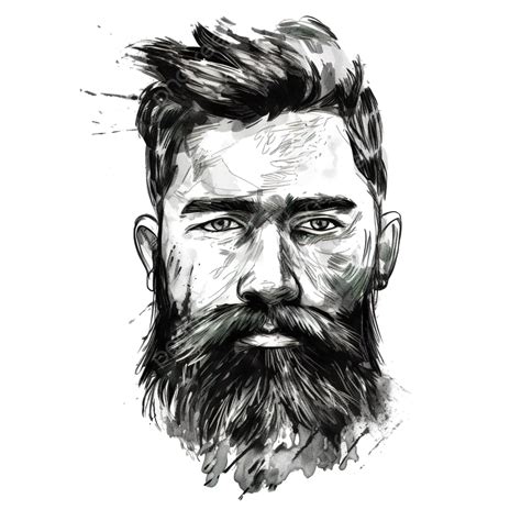 Face Bearded Man Portrait Doodle, Man, Face, Bearded PNG Transparent Image and Clipart for Free ...