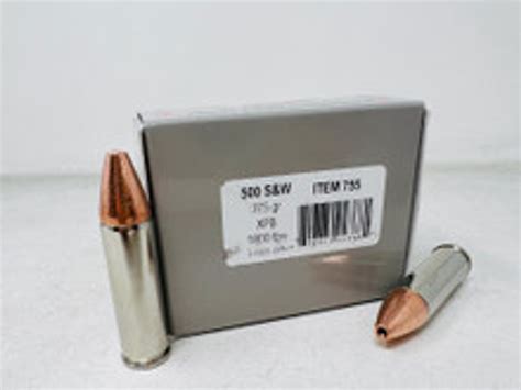 Underwood 500 S&W Magnum Ammunition UW755 375 Grain XPB Solid Copper ...