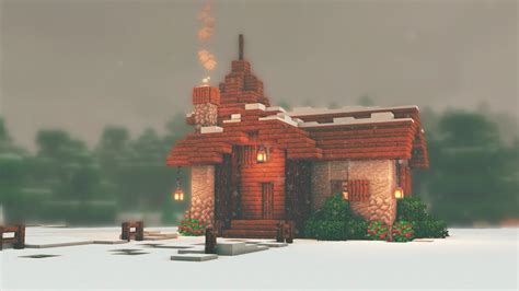 my cozy winter cabin! : r/Minecraft