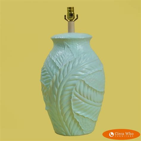 Palm Leaf Ceramic Table Lamp | Circa Who