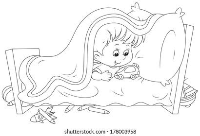 Pillow Featherbed Coloring Pages