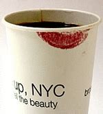 Red Lipstick Adorns New City Coffee Cups
