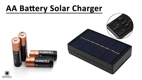 AA Battery Solar Charger - Rechargeable