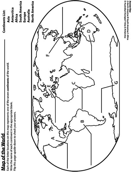 Continents Coloring Page ~ Scenery Mountains