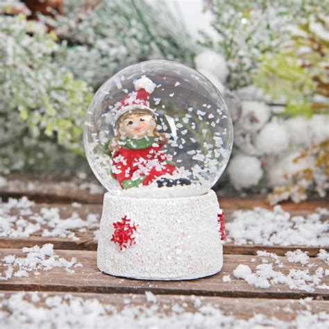 Traditional Boy Or Girl Mini Christmas Snow Globe By Red Berry Apple | notonthehighstreet.com