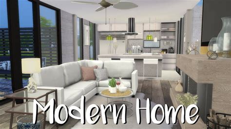 modern house interior sims 4 (4K)