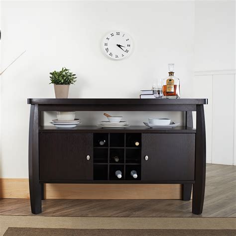 Furniture of America Vera Multi-Storage Wood Buffet Table, Espresso ...