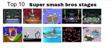 top 10 favorite smash bros stages by saiyanpikachu on DeviantArt